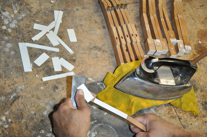 Steaming and peeling off ivory