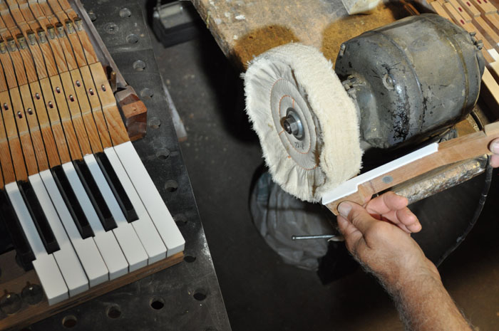 Buffing the keytops